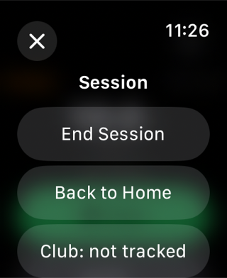 Watch session menu